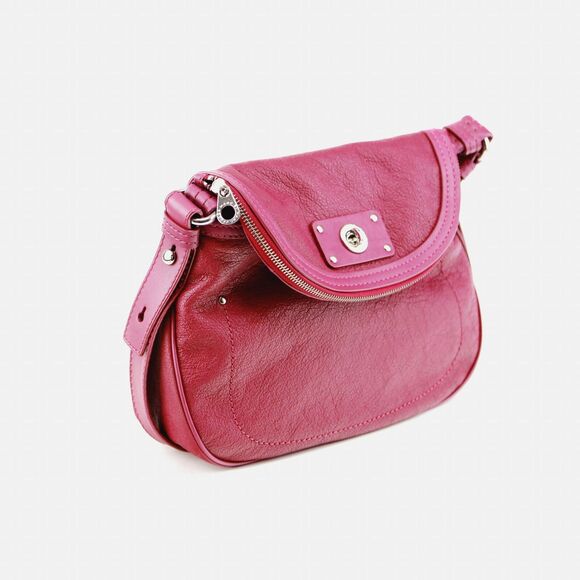 NWT Marc by Marc Jacobs Buffalo Leather Natasha Turnlock Shoulder Bag - Picture 5 of 11